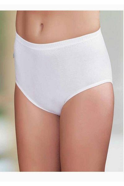 Şahinler Women's White Seamless High Waist Bato Slip 6 Pack M
