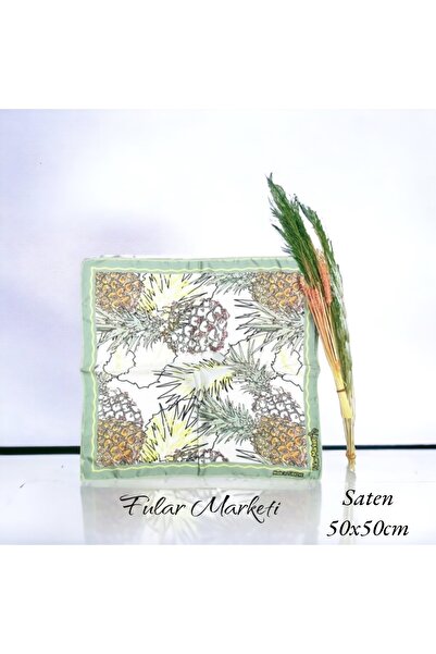 Fular Marketi Σατέν μπαντάνα με σχέδιο ανανά
