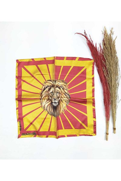 Fular Marketi Fan Patterned Satin Bandana