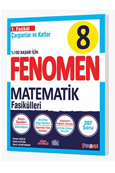 Gama Yayınları FENOMEN 8.SINIF MATEMATİK 1.FASİKÜL (ÇARPANLAR VE KATLAR)