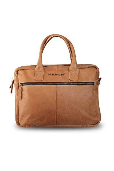 DUTCH-BAG Amsterdam Hakiki Deri Evrak Ve 17 Inc Laptop Çantası, Seyahat Ve Ok...
