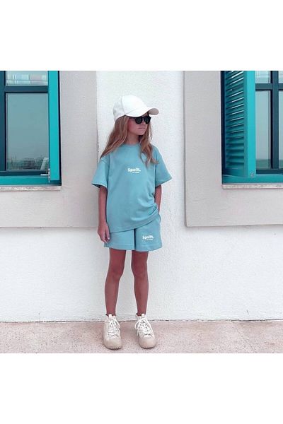 Keywest stricat. Set pentru copii cu tricou cu imprimeu