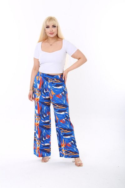 PALSİS WOMEN'S LARGE SIZE VISKOSE BALL TROUSERS