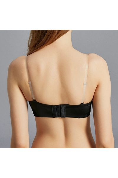 PUDRA FASHİON Transparent Bra Strap with Silicone Plastic Straps