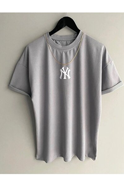 Machetta Футболка з принтом "Янки" з великою горловиною з капюшоном