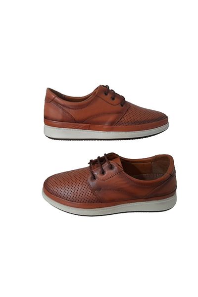 Golden Γνήσιο δέρμα Tan-Lace-Up Casual Stylish Ανδρικά Παπούτσια