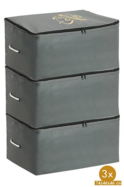 umbellatum 3 Adet Hurç- Yastık Yorgan Hurcu 74 X 46 X 46 Cm