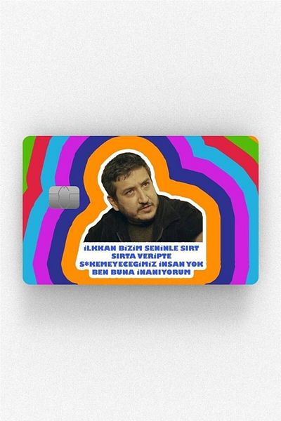 Planet Butik Back to Back Card Covering Sticker