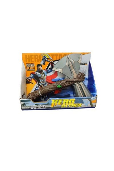 JOYFUL CHİLD Super Heroes Avengers Thor Ax 30 Cm Toy Thor Ax with Sound and Light