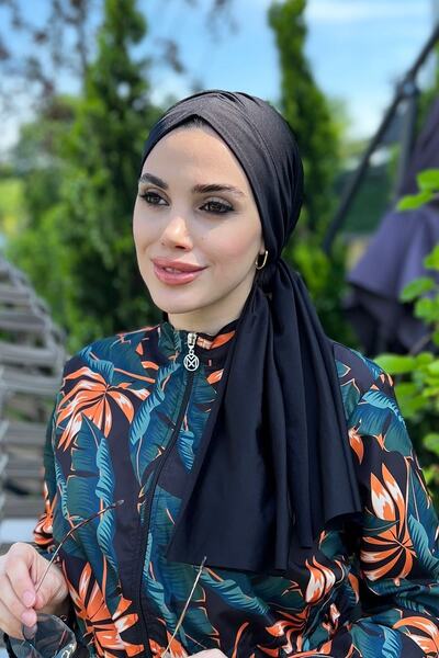 Remsa Mayo Mayo Kumaşından Şal gibi Bağlanabilir Eşarp Bone Tek parça RBE 012