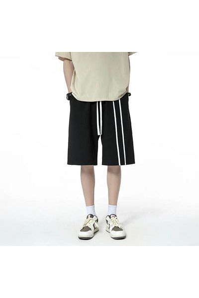 DENİKK Unisex σορτς Unisex με ριγέ φερμουάρ