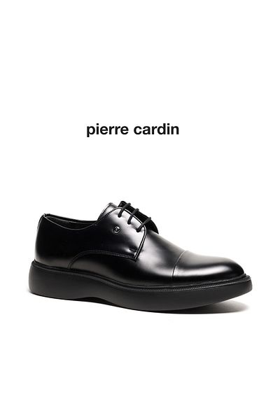 Pierre Cardin Genuine Leather Black Classic Men's Shoes