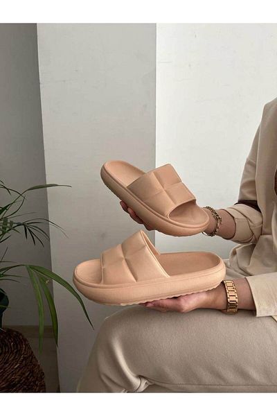 Behtah Kundura Unisex Fashion Hm Soelite Yeezyy Slide Πλήρεις Ορθοπεδικές Παντόφλες Παραλία Πισίνα Παραθαλάσσια Θάλασσα Νέα σεζόν