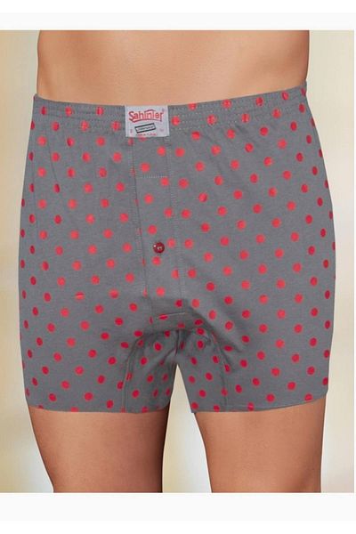 Şahinler Buttoned Men's Boxer M Kgrkm New Season (6 Pieces Pack)