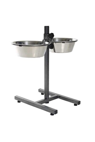 Trixie Köpek Paslanmaz Çelik Ayaklı Mama ve Su Kabı 2x4,5Lt 28cm