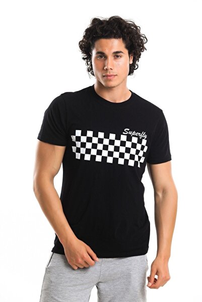 Superfly Bărbați tricou Bărbați Negru tricou 22540-02