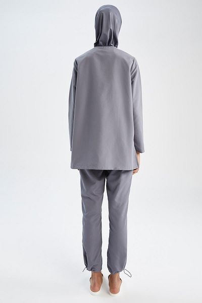 DeFacto Vierteiliger, wasserabweisender Basic-Burkini mit normaler Passform