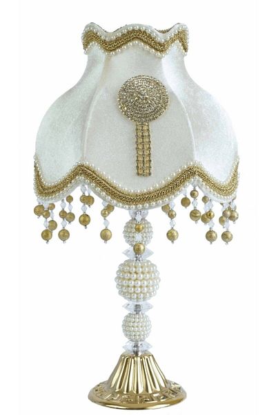 Nettenevime Velvet Decorated Coated Brooch Lampshade