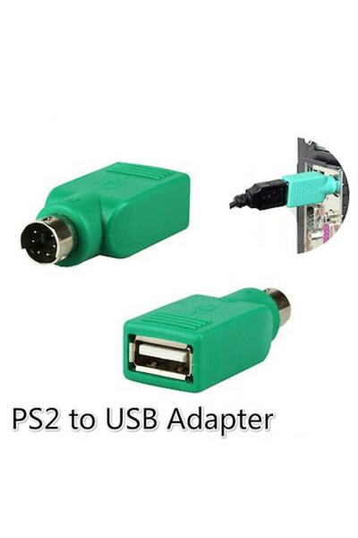 Derwell Ps2 To Usb Çevirici Aparat Ps2 Girişini Usb Ye Çevirir Klavye Mouse P...
