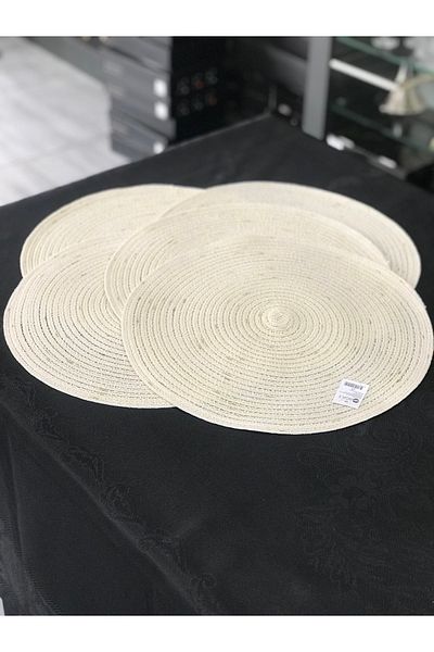 Santara Acar 6 Bucuri Rotunde Crem Colorate Aur Detaliat Farfurie Diametru 38 Cm Produs American Service