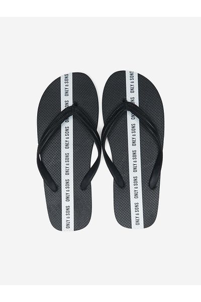 Only & Sons Ανδρικές μαύρες παντόφλες Jonhatan Flipflop 22019530-02