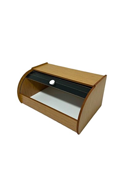 MİHMAN HOME وعاء الخبز الخشبي الأسود