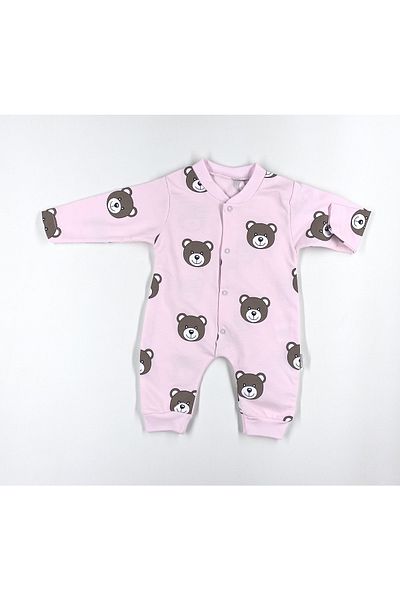 Nayinom Hobbe Baby Teddy Bear Jumpsuit 3-6-9 Months, Soft Texture