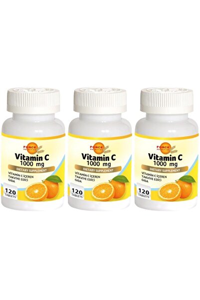 Force Nutrition فيتامين سي 1000 ملغ - 3x120 قرص