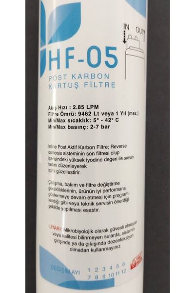 aquatürk Hf05 Çift Çubuk Filitre Post Carbon - Tatlandırıcı