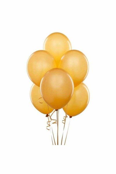 FOKUL Metallic Gold Balloon 10 Pieces 12 Inch Latex Balloon
