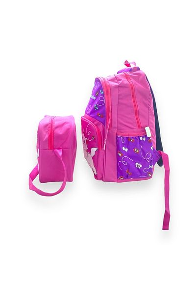 Relaxion Rucsac pentru școală primară cu 3 compartimente Kitten (de lux de calitate 1) + Cutie de prânz Cod: 1340