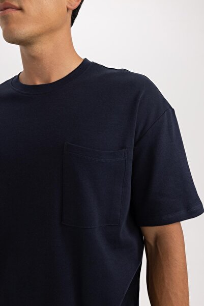 DeFacto Футболка з коротким рукавом з бавовняної щільної тканини Tisort T3661az23sp