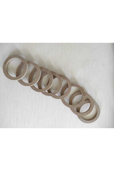 Süs Dükkanı Ahşap Kasnak Tahta Kasnak Çap 8.5 Cm Makrome Mandala Düş Kapanı H...