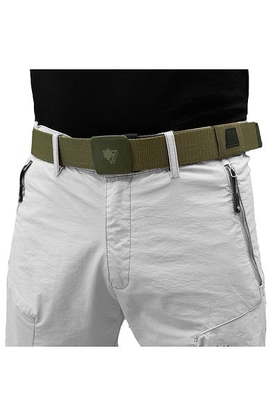 Wolftrap Tactical Adjustable Buckle Khaki Tactical Belt, Jeans and Tactical Pants Compatible Khaki Belt