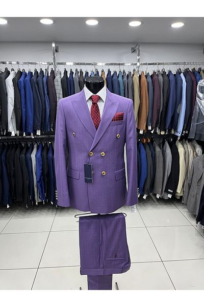MASSARO Κοστούμι διπλό στήθος Slimfit