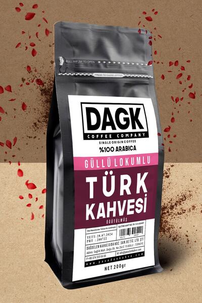 Dagk Güllü Lokumlu Türk Kahvesi 200g (AROMALI)