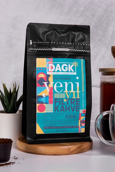 Dagk Filter Coffee Ground New Year Special 200gr (Caramel & Hazelnut Flavored)