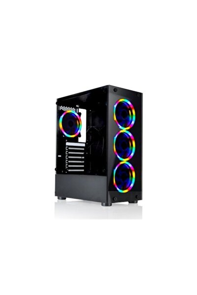 GAMECASE Tropicano 4x120 Mm Rainbow Fanlı Oyuncu Kasası - 8307