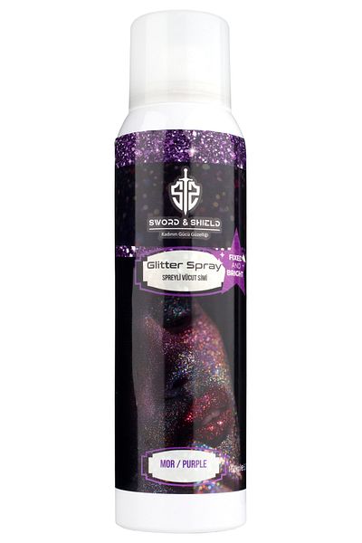 Sword & Shield S&S Spray Hair and Body Glitter Purple