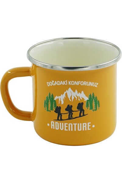 Orcamp Retro Emaye Orcamp Kupa Bardak Mug