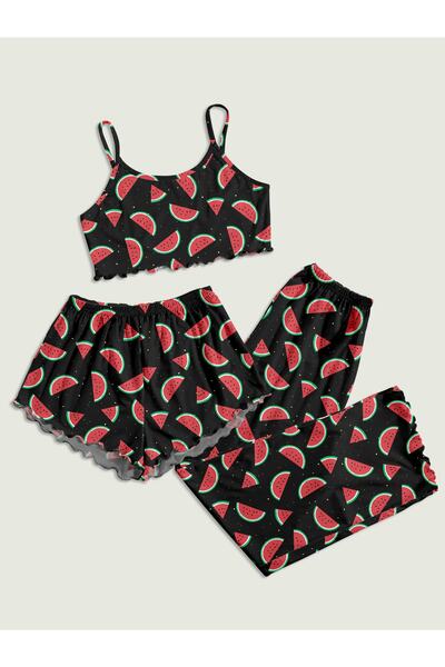 PEMBİŞ HOMEWEAR Prox set pidžama od supermekog materijala u boji lubenice