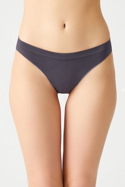 Los Ojos Antracit Ribbed Classic Chiloți fără sudură Ribbed Classic