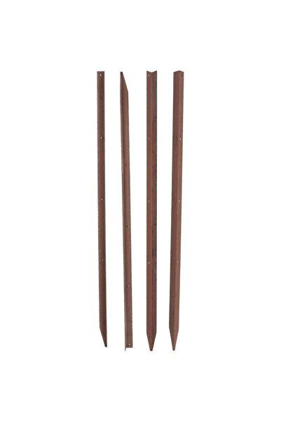 Yapar 40x40x3 Mm Köşebent Demir 170 Cm Bahçe Çit Direği Delikli Boyalı Kazığı Direk 1,7 Mt
