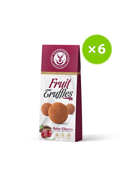 Sanford Fruit Truffles Cherry Fruit Ball Coated with Cocoa Powder 80g X 6