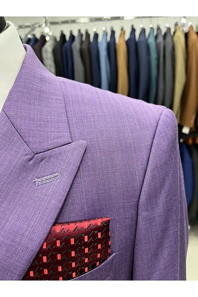 MASSARO Διπλό Slimfit Flafil κοστούμι