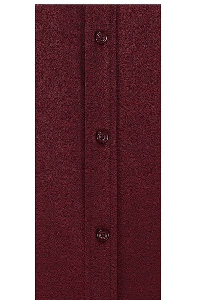 Buenza Men's Claret Red Long Sleeve Slim Fit Shirt