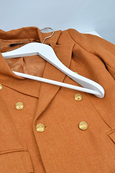 NYN White Color 4 Pieces - Wooden Suit and Jacket Hanger with Bar