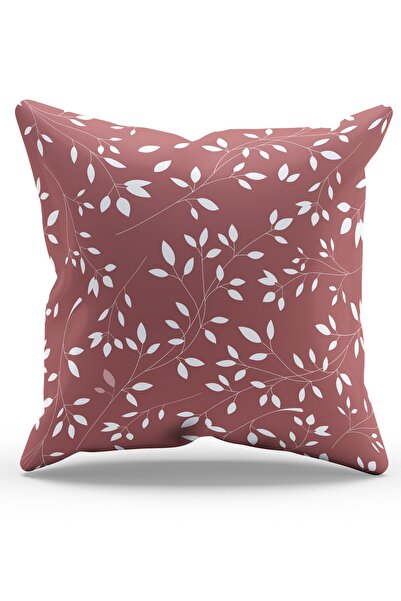 Moud's Husă de pernă din piele intoarsa cu model ramuri de copac roz imprimat...