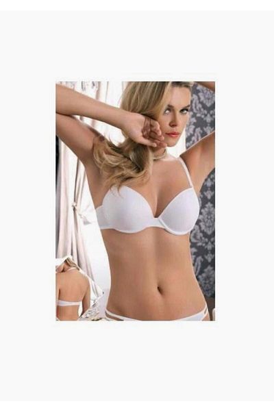 Orkide Women's White Halterneck Non-Padded Basic Bra New Season
