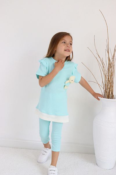 Harika KIDS Girl's Capricorn Summer Basic Set with Teddy Bear, 2-5 years old